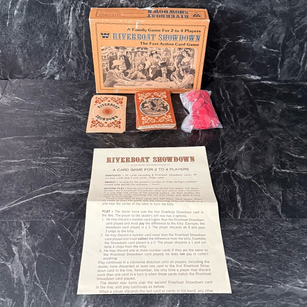 WHITMAN 1976 Riverboat Showdown Game